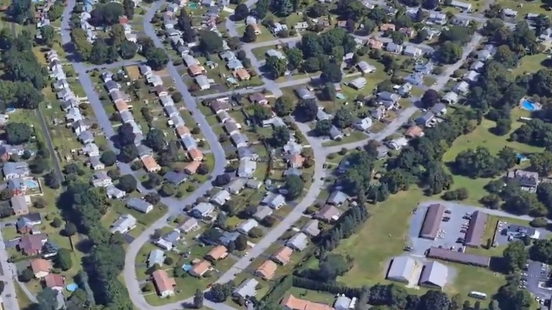Aerial view of real estate in Palmer Heights, PA