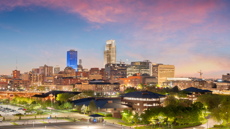 The Omaha, Nebraska skyline
