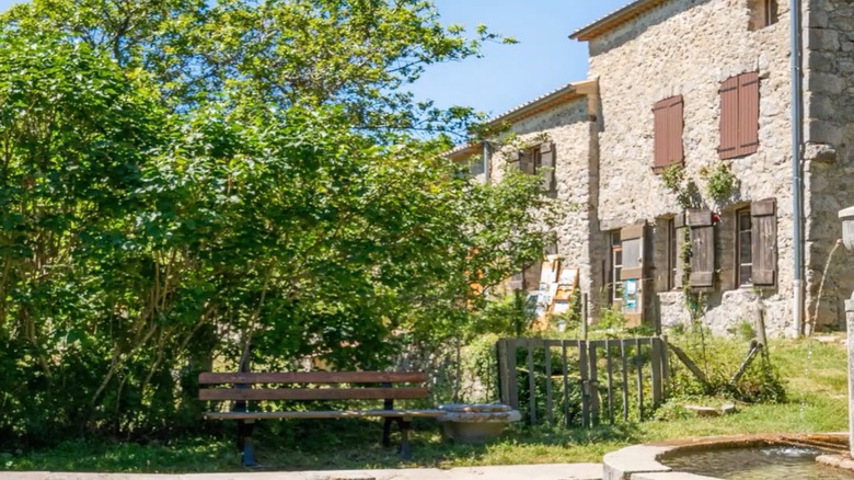 A restored building in Le Hameau du Poil, France
