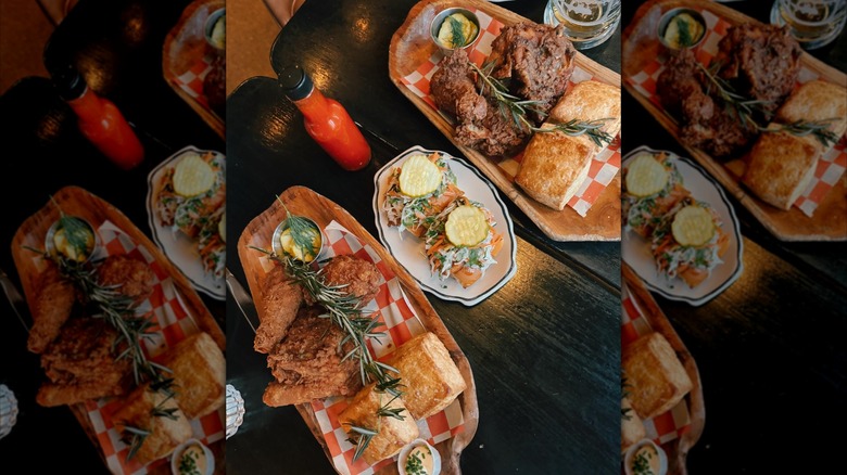 Close up shot of the fried chicken from Bud & Marilyn's