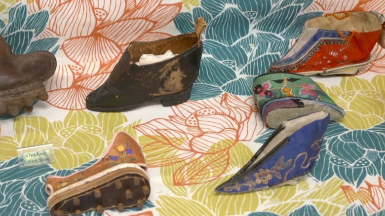 Shoe exhibit at Philadelphia's shoe museum