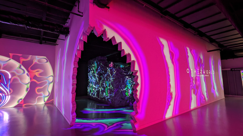 An installation at the Otherworld Philadelphia immersive experience