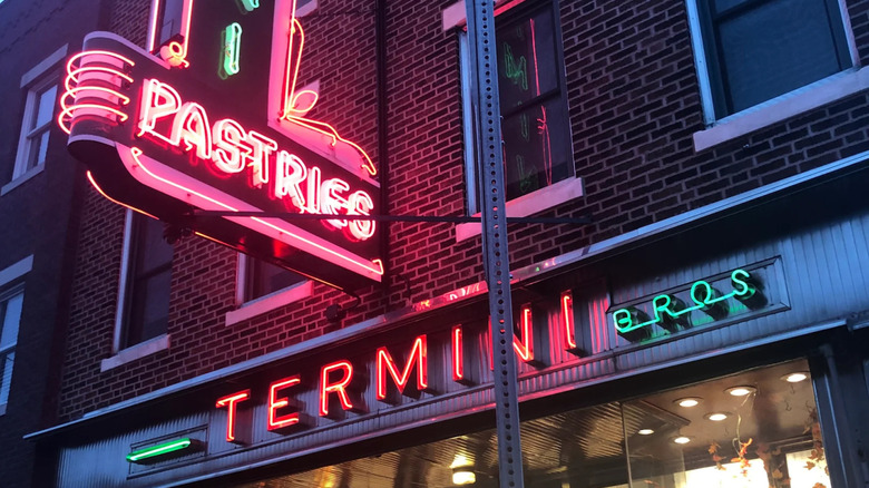 The sign above Termini Brothers Bakery in the Italian Market, Philadelphia