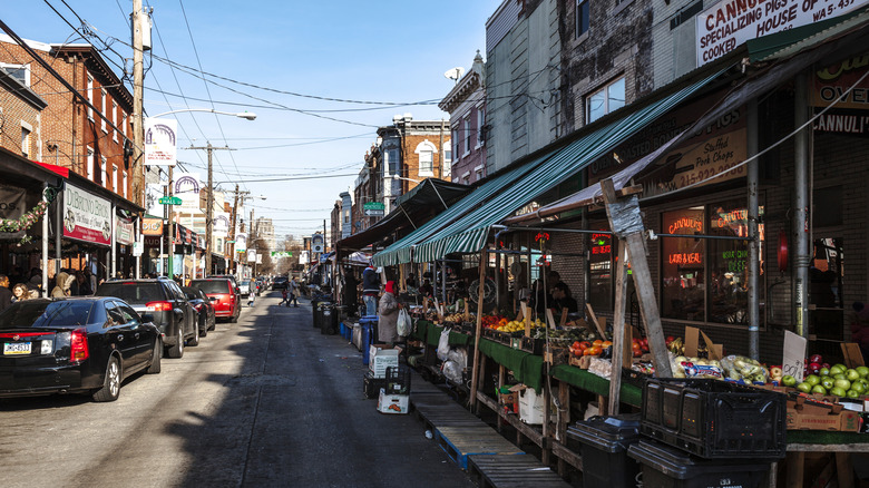 A street scene in Philadelphia's Italian Market, Bella Vista