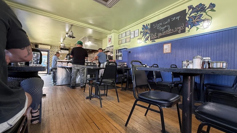 The interior of Morning Glory Diner