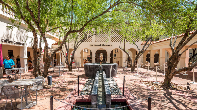 The courtyard of the Heard Museum in Phoenix