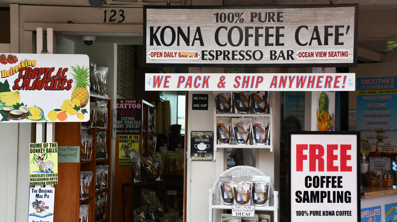 Coffee shop in Kailua-Kona