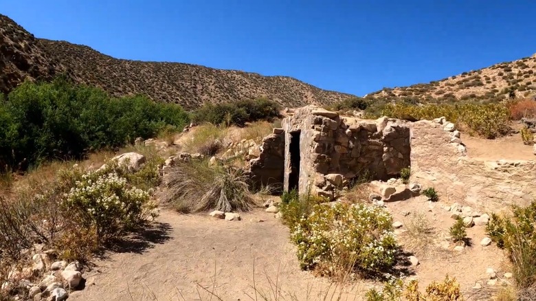 Hiking Olsen Ruins Trail in Pioneertown Mountains Preserve, CA