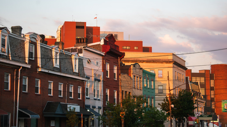 Buildings on Liberty Avenue in Pittsburgh's Little Italy