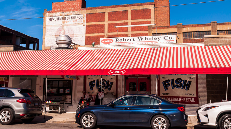 Outside the front of Wholey Market in Pittsburgh