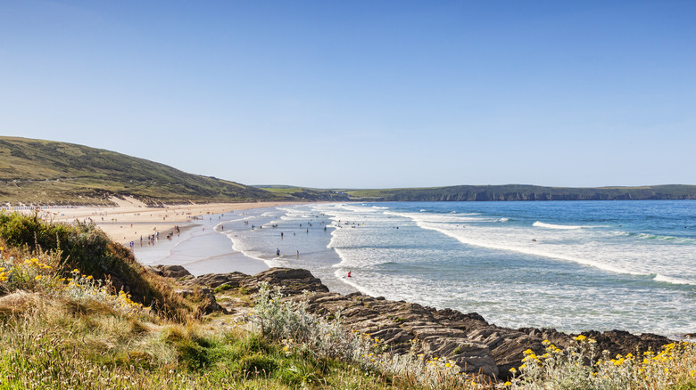 Woolacombe Beach in Devon UK