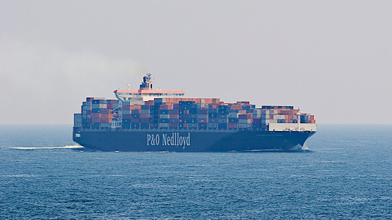 The P&O Nedlloyd container ship