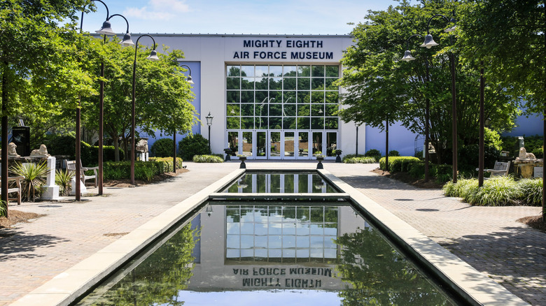 Reflecting pool at the National Museum of the Mighty Eighth Air Force