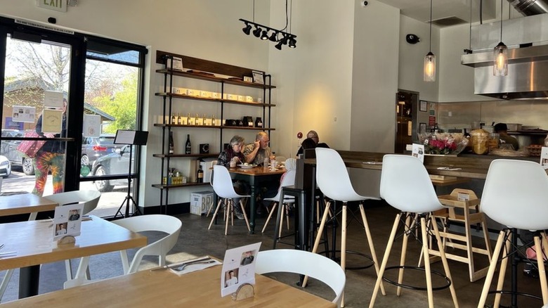 Interior of Cafe Rowan in Portland, Oregon