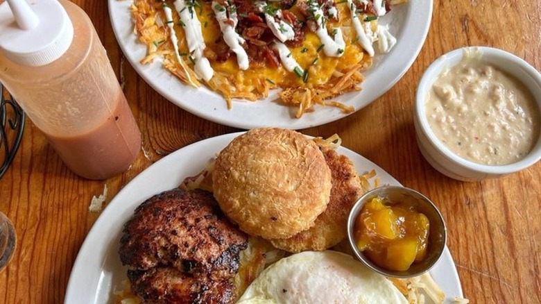 A meal from Flattop & Salamander in Portland, Oregon