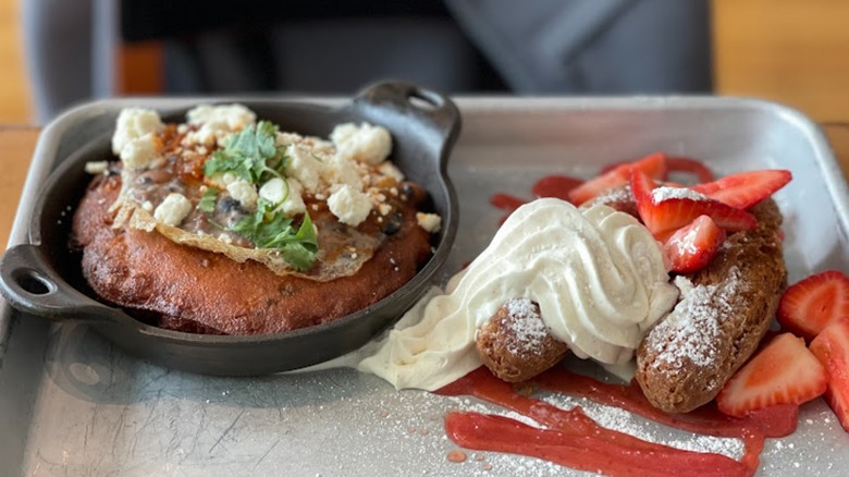 A meal at HunnyMilk in Portland, Oregon