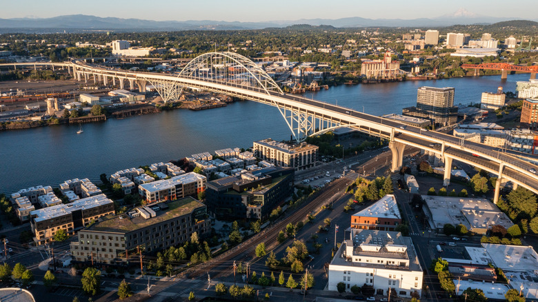 Aerial view of Portland, Oregon