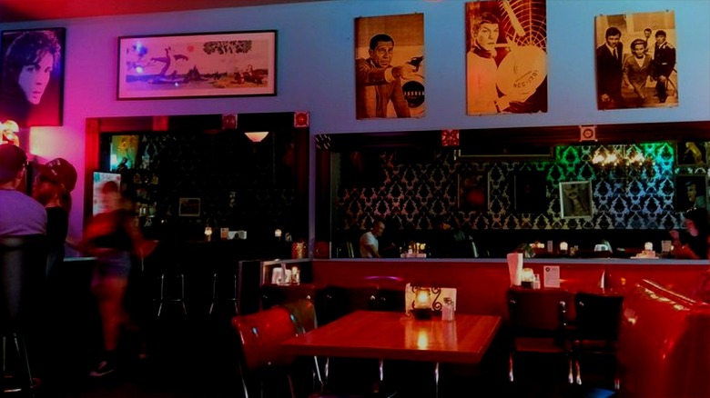 Inside Dots dive bar in Portland, Oregon