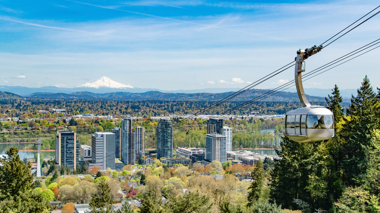 The aerial tram of South Portland
