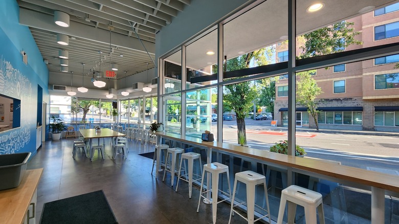 The interior of Blue Star Donuts in downtown Portland