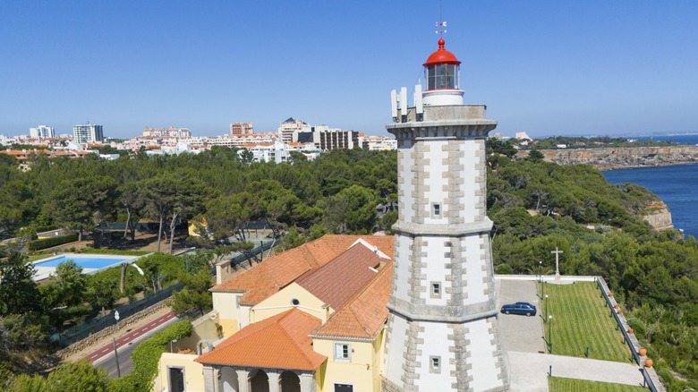 Farol do Cabo lighthouse and surrounding area