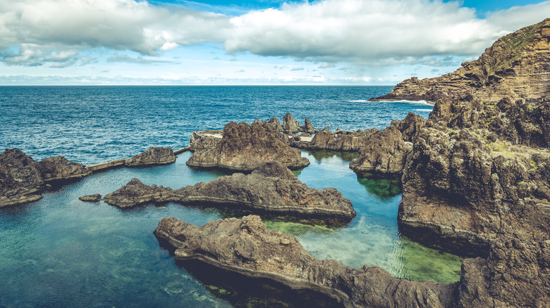 The turquoise-blue natural pools in Porto Moniz