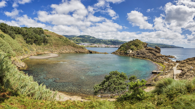 Lagoon of Vila Franca Islet