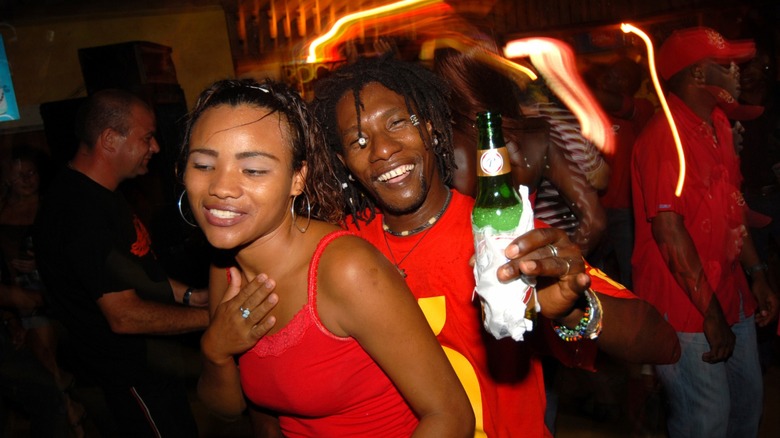 A couple dances at a nightclub in Puerto Rico