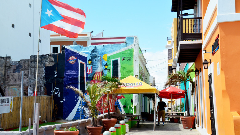 Food market in Old San Juan, Puerto Rico