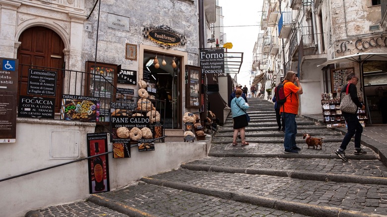 Charming streets of Monte Sant'Angelo.