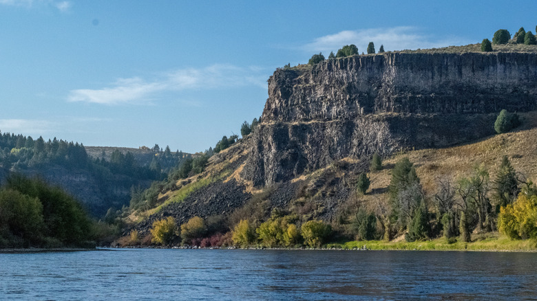 The South Fork Canyon of the Snake River in Teton Valley, Idaho