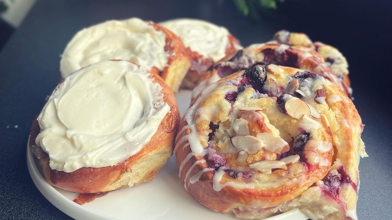 Baked goods on the counter at Blue Moose Coffeehouse