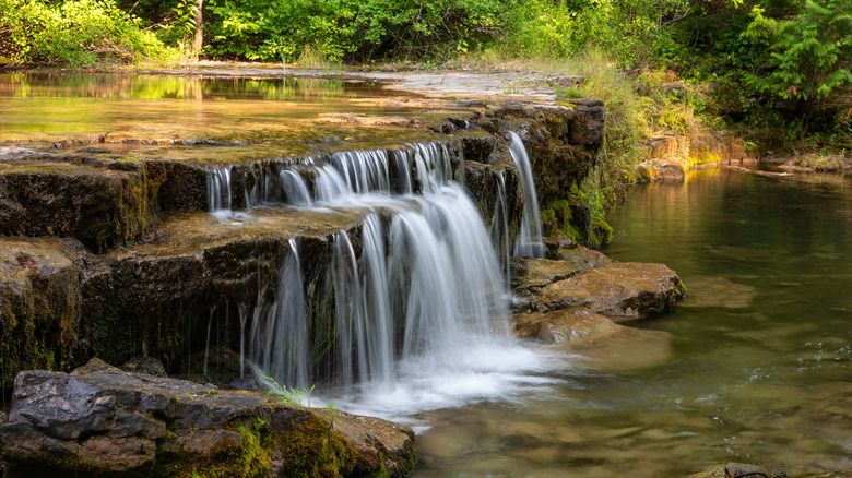 Au Train Falls in Hiawatha National Forest, Upper Peninsula, Michigan
