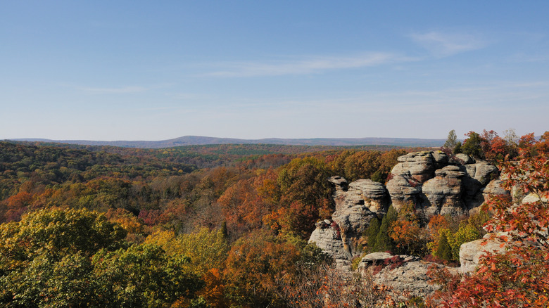 Camel Rock in the Garden of the Gods Wilderness in Shawnee National Forest, southern Illinois