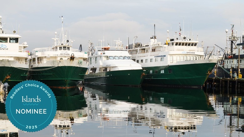Safari Explorer, UnCruise Adventure docked with sister ships