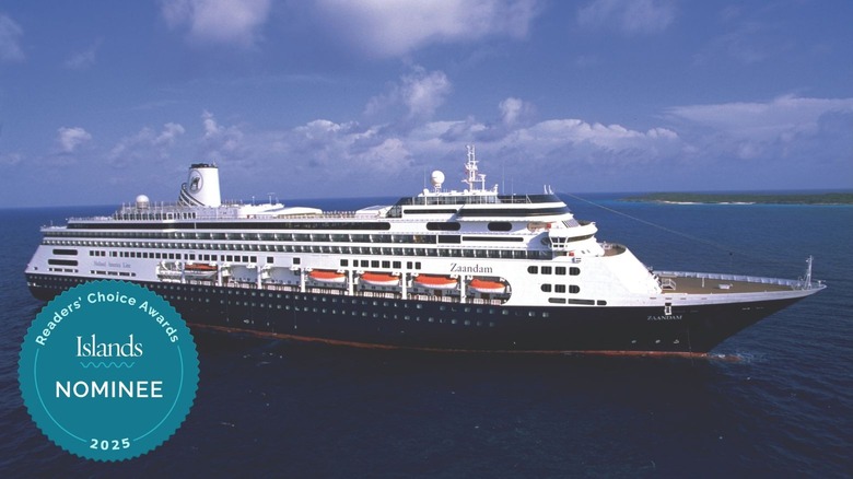 Zaandam, Holland America Line sailing around the coast