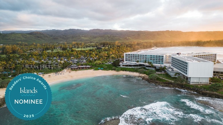 The turquoise waters at The Ritz-Carlton O'ahu, Turtle Bay