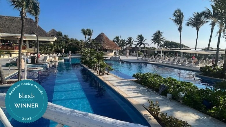 Pool area at Bahia Principe Luxury Akumal