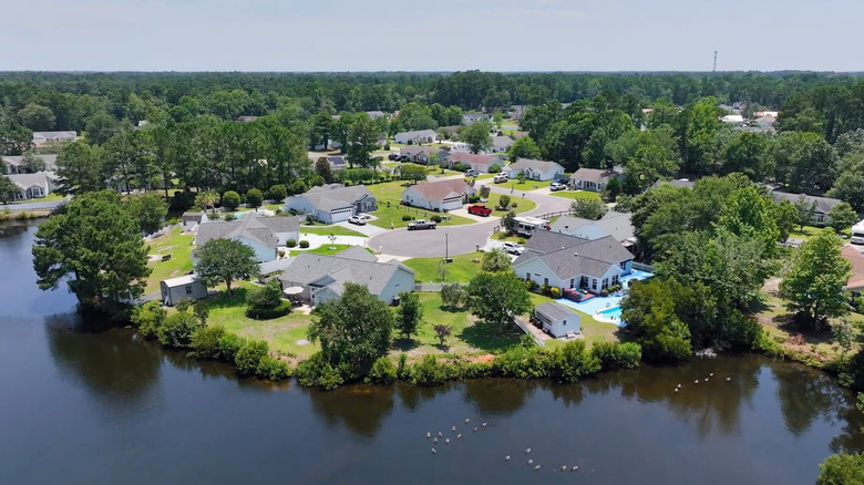 Aerial view of Red Hill, South Carolina
