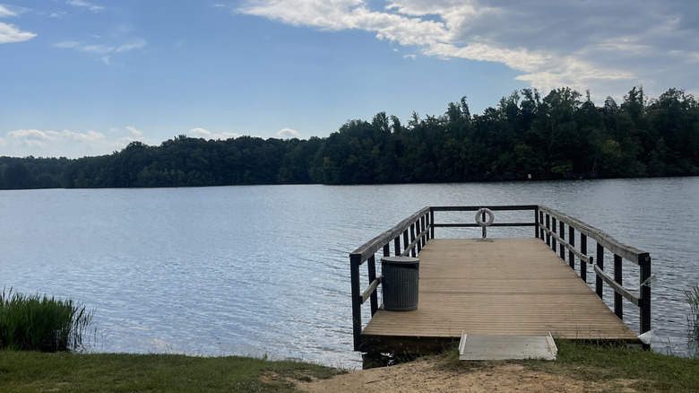 Pier on lake Reidsville
