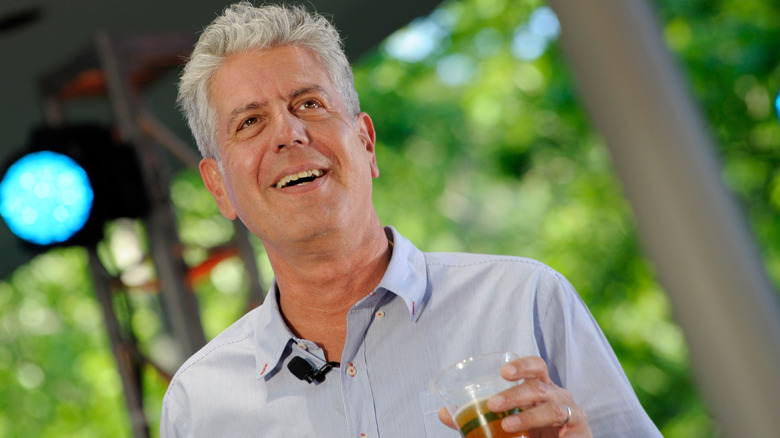 Anthony Bourdain smiling