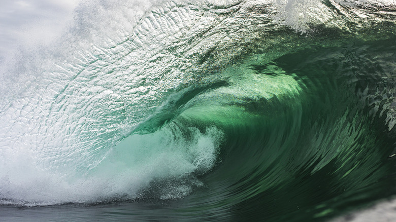 Big wave on a beach