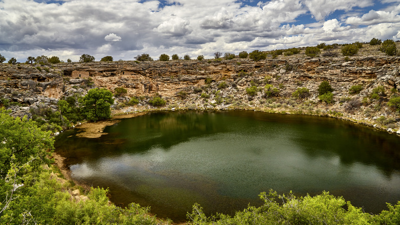 a natural spring at Montezuma Castle National Monument in Camp Verde, Arizona