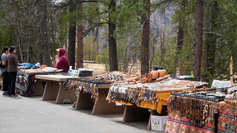 An outdoor market in Sedona