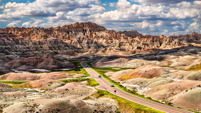 Loop road in Badlands National Park