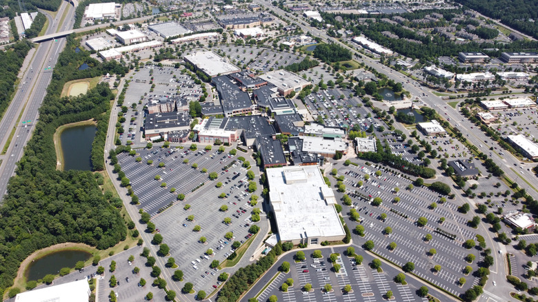 Aerial view of Short Pump Town Center in Short Pump, Virginia
