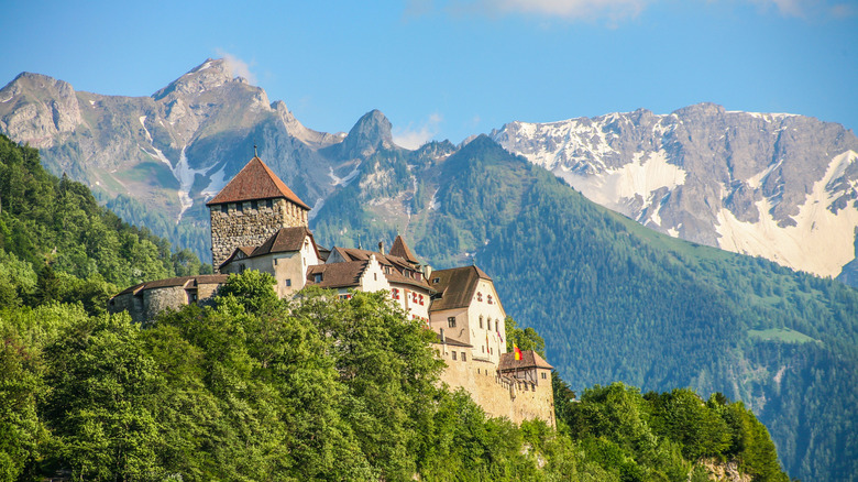 Vaduz Castle in the Alps of Liechtenstein