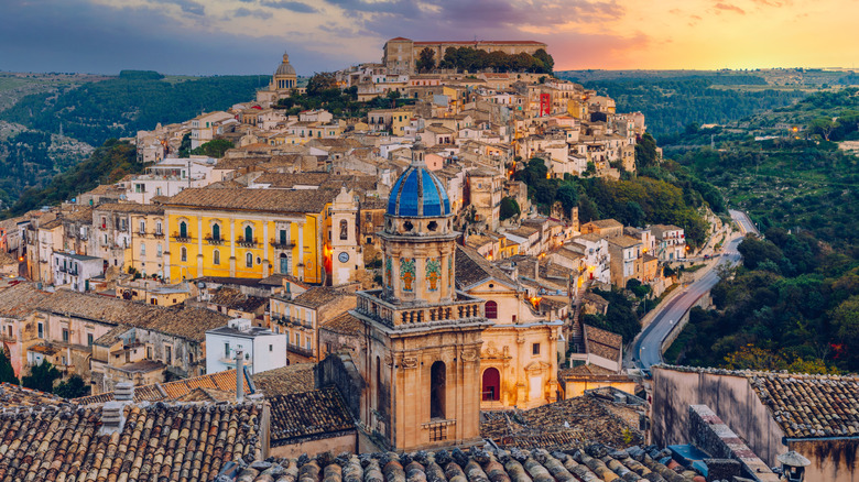 Ragusa Ibla in Sicily from above