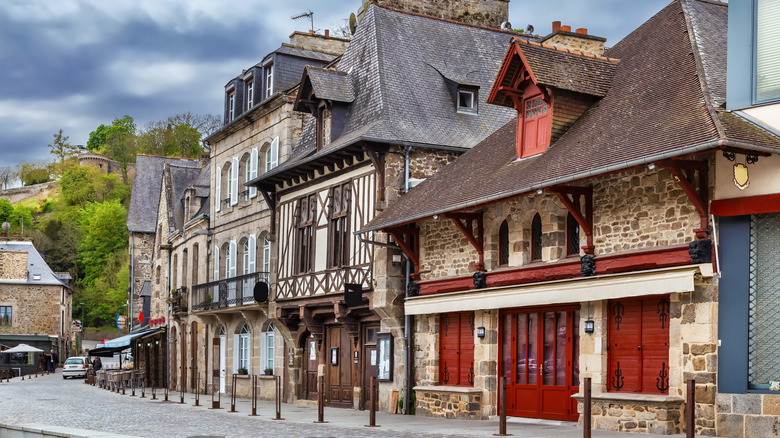 Half-timbered houses in Dinan, France