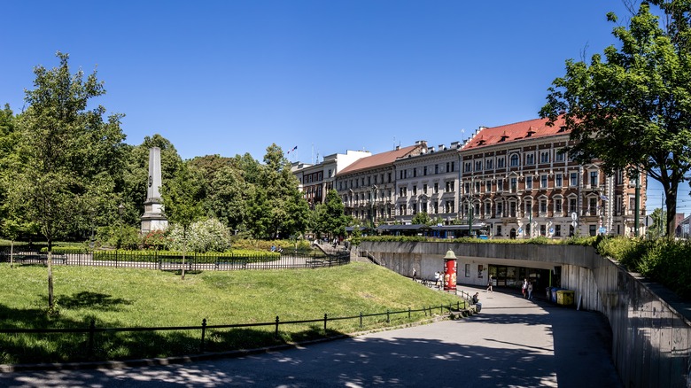 Planty Park in Kraków, Poland
